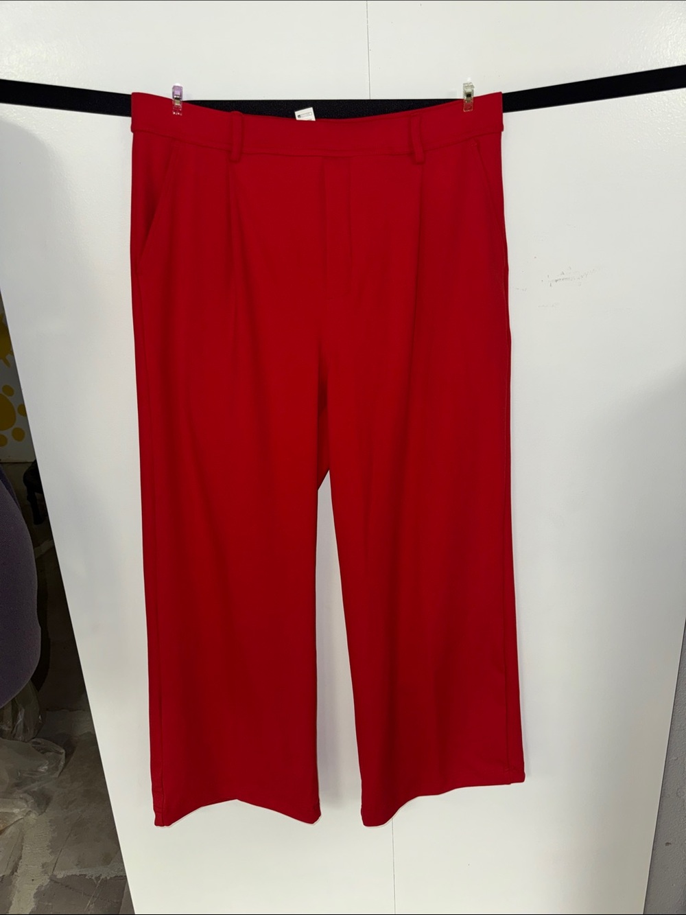 HALARA Vibrant Red Wide-Leg Trousers